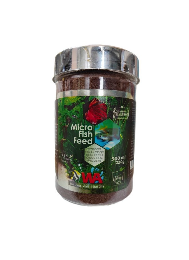WA Micro Fish Feed Slow Sinking Pellets 220G - All Life Stages  - Image 1