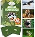 CreateFun 50 Animal Flash Cards Realistic Photo Cards Fun Vocabulary Builder for Autisim Speech Therapy ESL Occupational Therapy Montessori Educational Games for Preschool Kids Learning Activity - Image 3