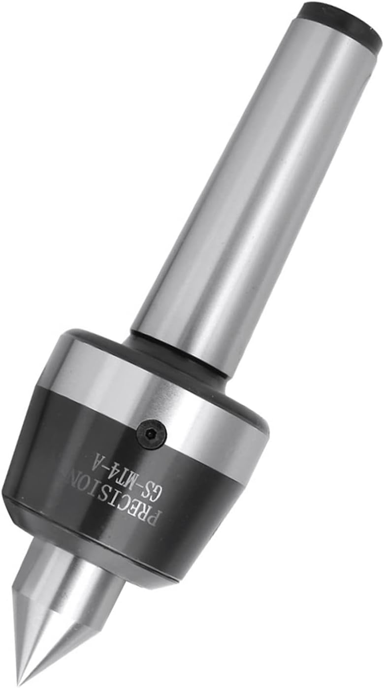 MT4 Live Center, High Speed Lathe Tool, 60° Taper with Double Row Bearings for CNC Lathes, Precision Accuracy 0.000197" for Bushing Parts Processing, Oil Cup Design for Cooling, He - Image 2