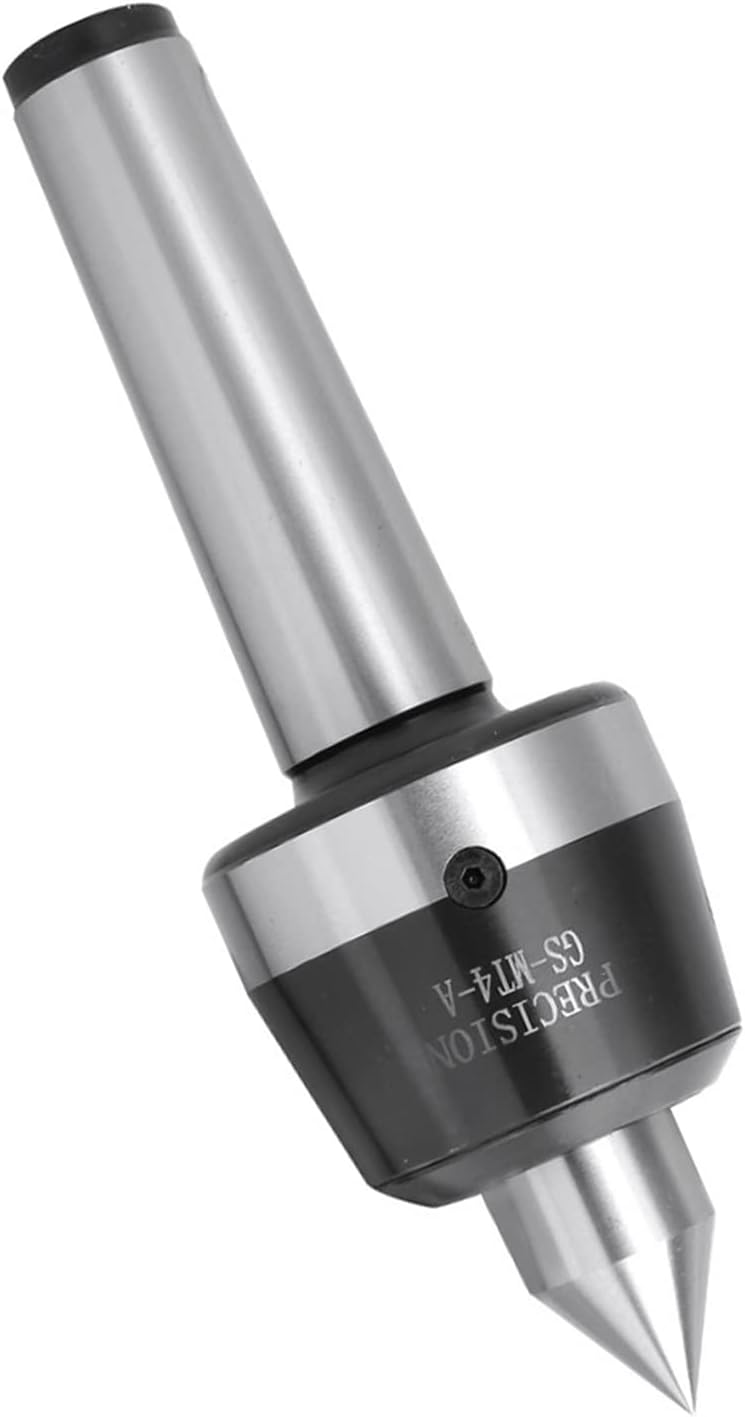 MT4 Live Center, High Speed Lathe Tool, 60° Taper with Double Row Bearings for CNC Lathes, Precision Accuracy 0.000197" for Bushing Parts Processing, Oil Cup Design for Cooling, He - Image 4