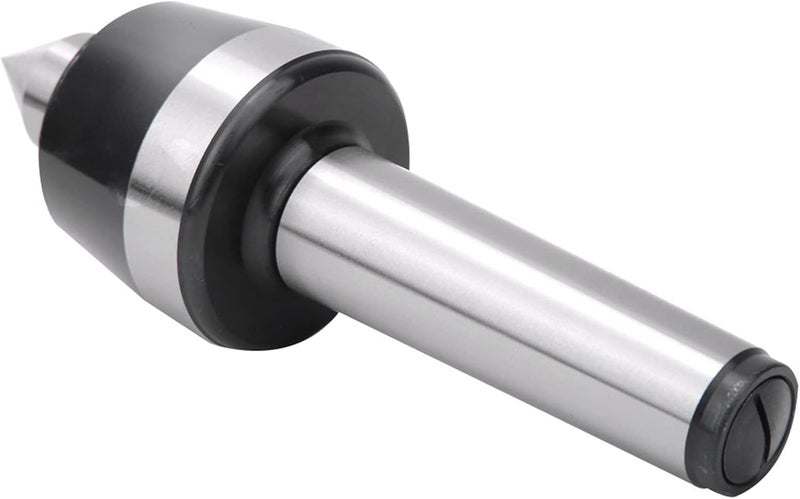 MT4 Live Center, High Speed Lathe Tool, 60° Taper with Double Row Bearings for CNC Lathes, Precision Accuracy 0.000197" for Bushing Parts Processing, Oil Cup Design for Cooling, He - Image 1