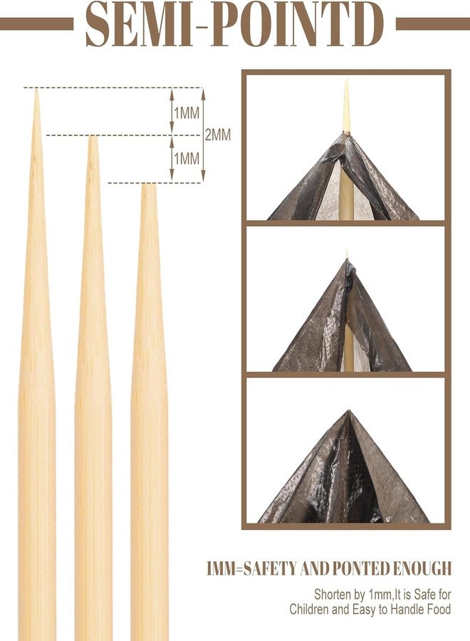 WSICSE 150PCS Marshmallow Roasting Sticks,30 Inch Marshmallow Sticks for Fire Pit 5mm Thick Bamboo Skewers for Smores Roaster Barbecue Grilling Campfire Kebab - Image 3