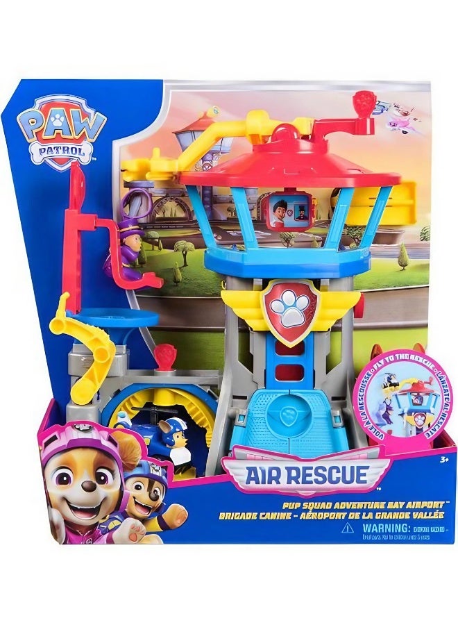 PAW PATROL مجموعة ألعاب مطار مغامرات فريق إنقاذ الهواء (30.48 سم) - Image 1