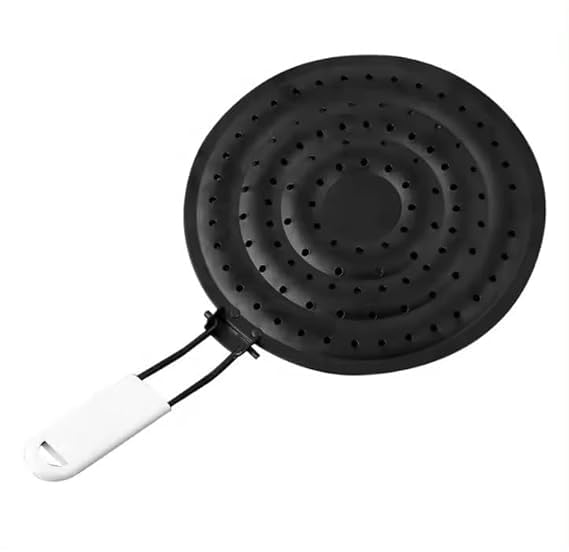 SHREESAMP Hot Roaster Black Stainless Steel Foldable Handle Phulka Grill for Gas StoveGrill Tawa Jali for Kitchen Cooking Stainless Steel Papad Jali Mesh Brinjal Roaster Roti Grill Basket for Gas - Image 1