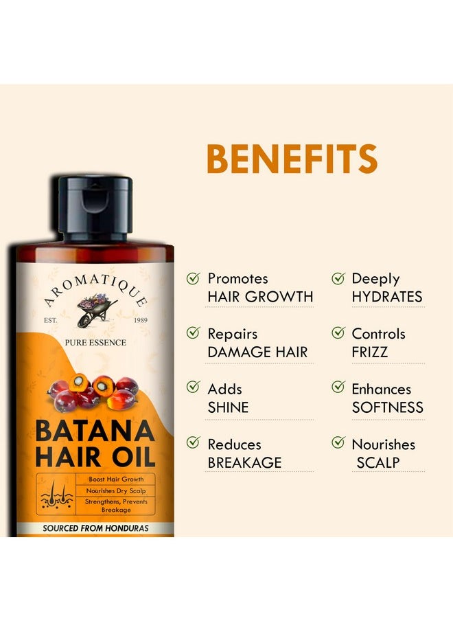 AROMATIQUE Pure Batana Oil For Hair Growth By Dr Sebi Sourced From Honduras, Cold Pressed Oil, Derived From The American Oil Palm Nut For Hair & Skin (200 Ml)  - Image 4