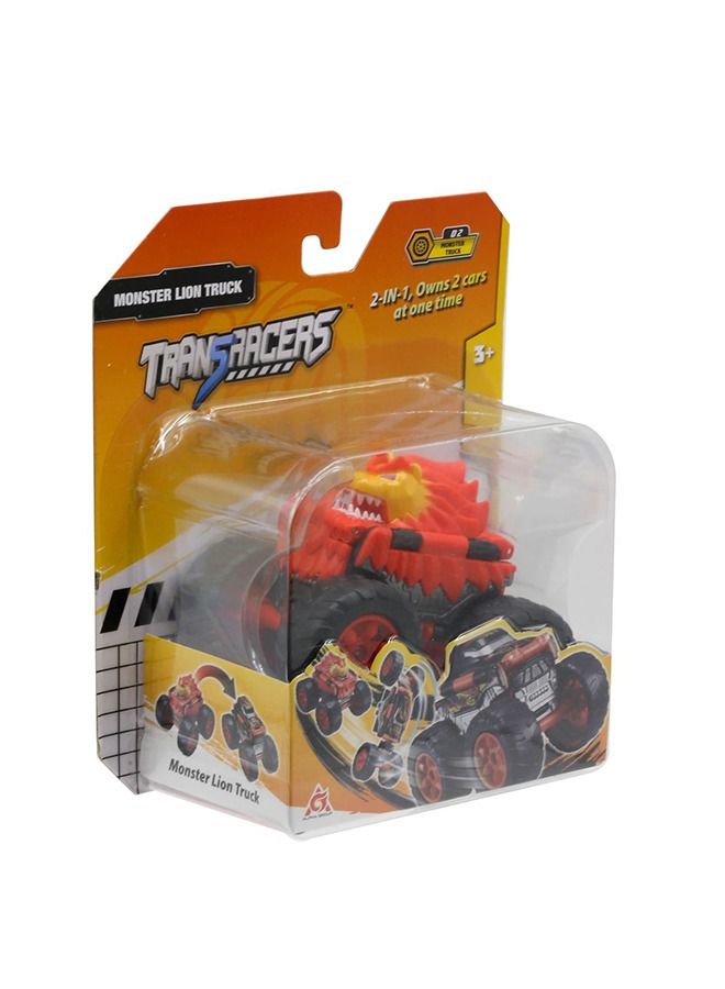 TRANSRACERS ترانسراسرز 2 في 1 سيارة قابلة للتحويل - شاحنة الوحش الأسد - Image 2