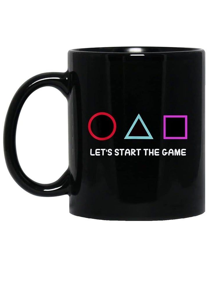 MEC Coffee Mug lets start the Squid Game Cup 11 oz - Image 1