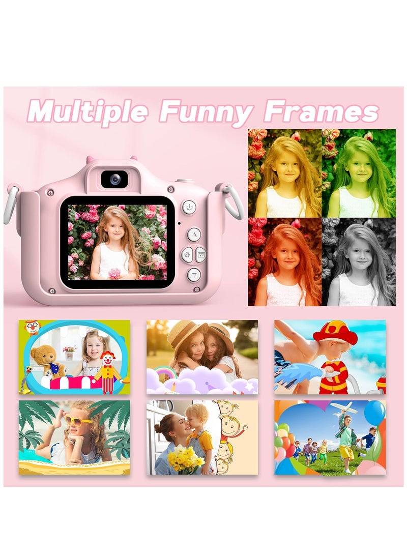 YelaJoy Kids Toys Camera, Children HD 1080P Digital Video Camera for Age 3-12 Boys Girls with Cartoon Soft Silicone Cover -Best Birthday Chritmas Festival Gift for Kid -32G SD Card Included - Image 5