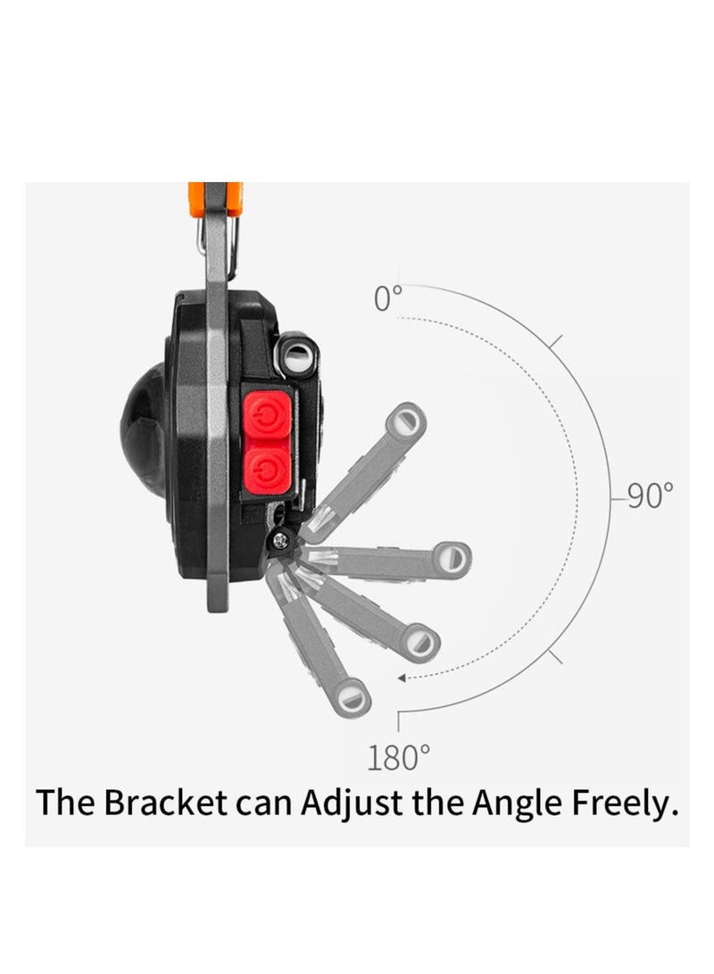 ARCOON ARCOON LED Small Flashlight Multitool, Rechargeable Keychain Light, COB Multi-Function Mini Work Light, 500 Lumens, 7 Lighting Modes with Electric Lighter, Seat Belt Cutter, Screwdriver, Whistle  - Image 5