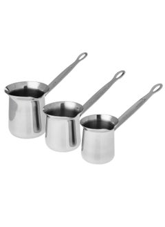 A Set Of 3 Kurkmaz Turkish Coffee Pots Made Of Stainless Steel Size 2-3-4 Cups - pzsku/Z8833146EA35A34A265F3Z/45/_/1689070907/5778cf24-5948-4f5a-8f8d-e4302bcc97d8