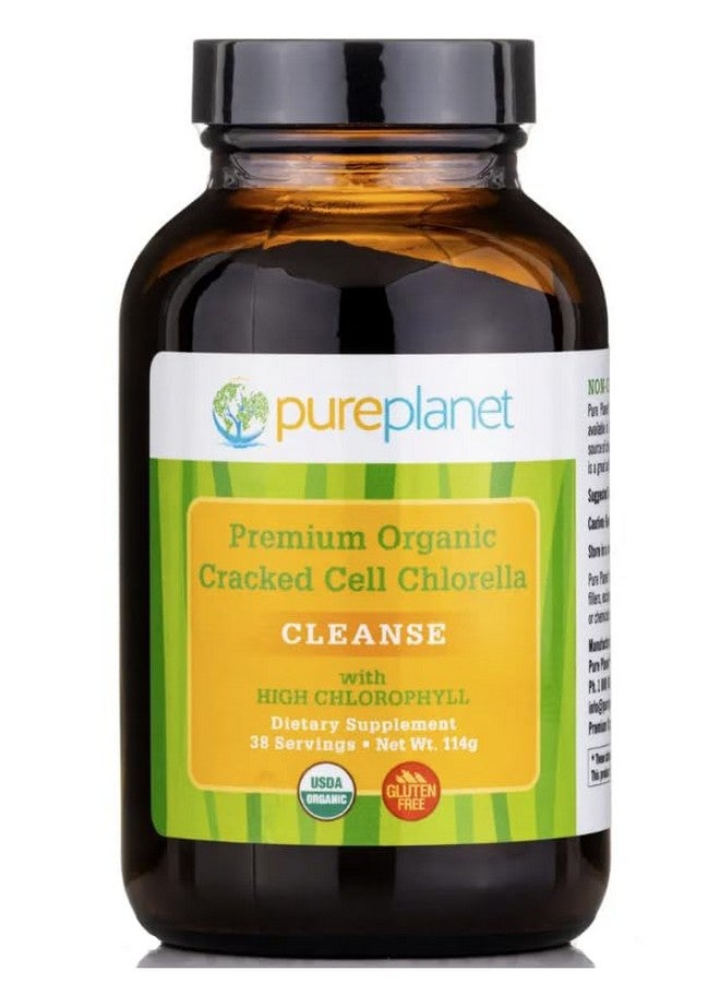 PURE PLANET Cracked Cell Chlorella Organic 4oz Powder
