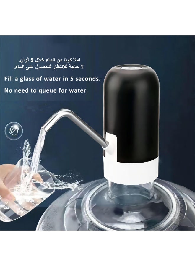 Automatic Water Dispenser Pump – USB Rechargeable Drinking Water Bottle Pump, One-Touch Operation - Image 3