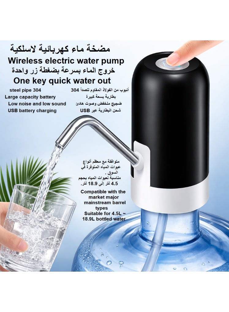 Automatic Water Dispenser Pump – USB Rechargeable Drinking Water Bottle Pump, One-Touch Operation - Image 2