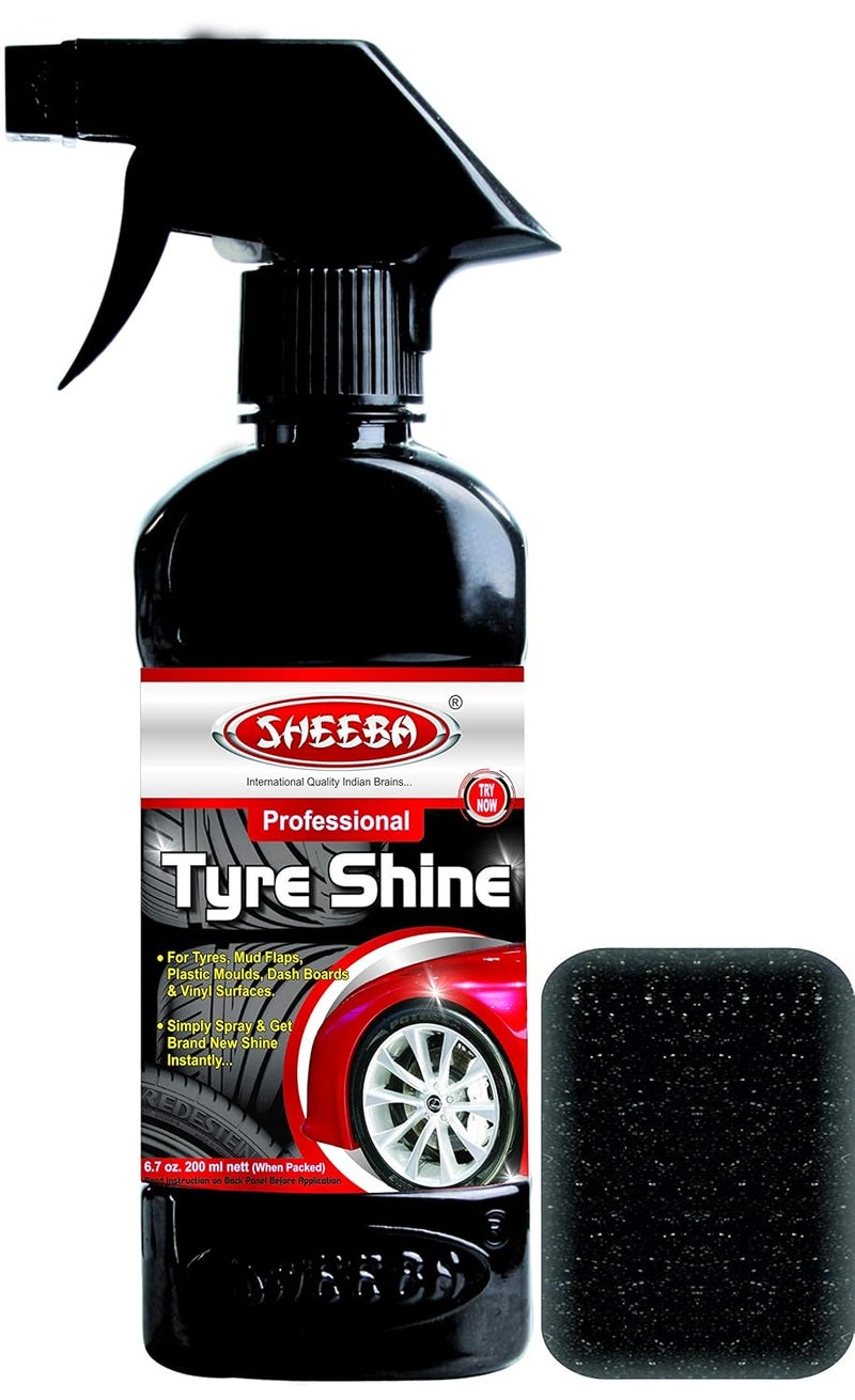 Sheeba All-in-One Multi Purpose Polish (250 ml) (SAIO372501) & Sheeba SCTS04 Tyre Shine (200 ml) - Image 3
