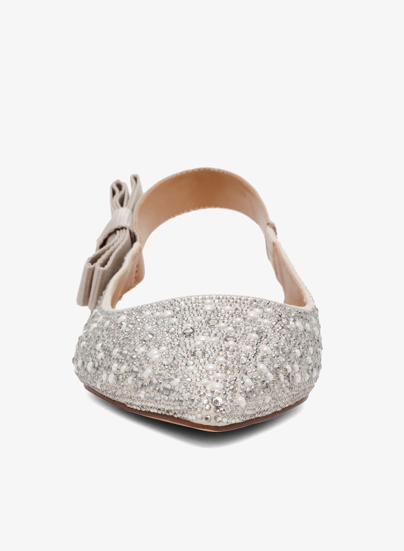STEVE MADDEN OLYVIA-R Embellished Flat Shoes - Image 3