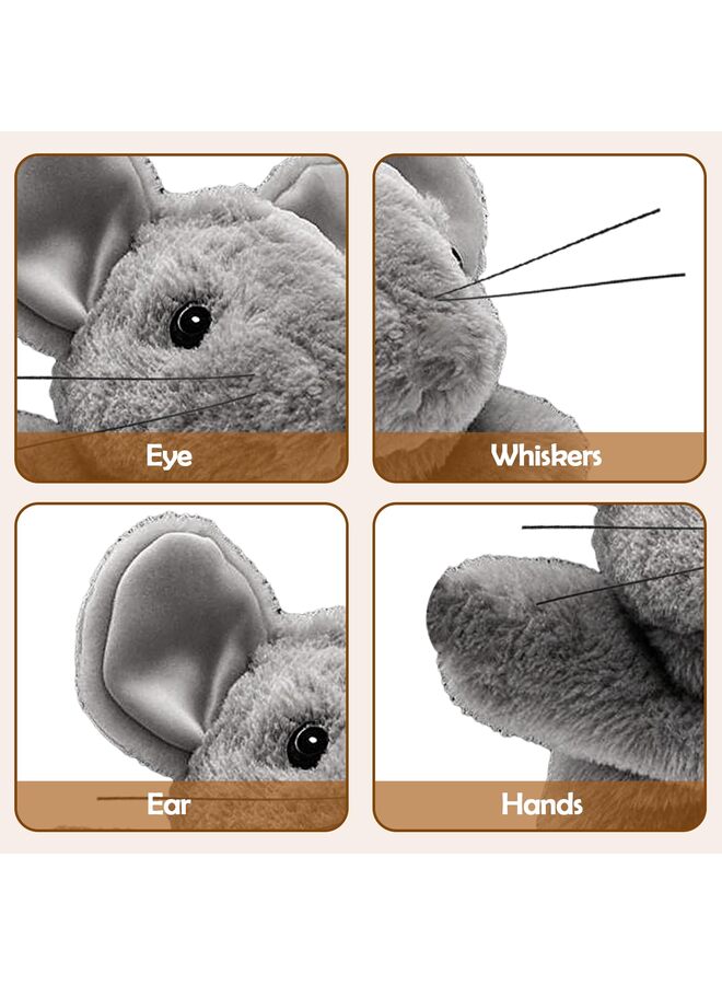 لعبة مصارعة القطط، ألعاب إثراء دمى الفأر للقطط الداخلية المملة، قفازات مصارعة آمنة وألعاب تفاعلية للقطط (فأر) - Image 4