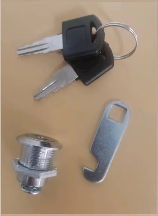 Zinc Alloy Cabinet Lock with Cam Lock Mechanism, Durable Wardrobe and Drawer Lock for Home and Office Furniture, High-Security Metal Lock for Cabinets, Drawers, Cupboards and Storage Units, Easy to Install and Ideal for Protecting Personal Items - Image 2