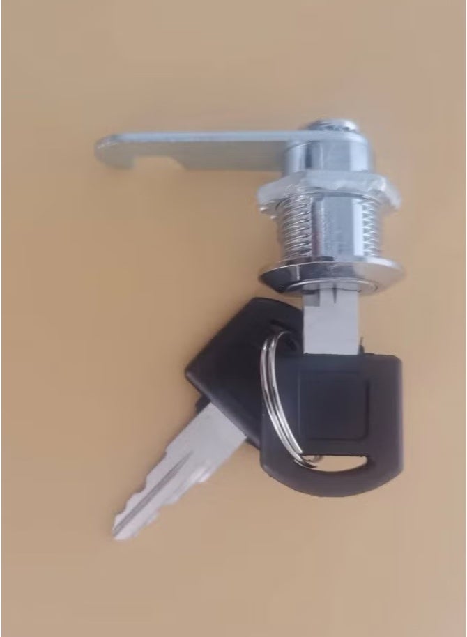Zinc Alloy Cabinet Lock with Cam Lock Mechanism, Durable Wardrobe and Drawer Lock for Home and Office Furniture, High-Security Metal Lock for Cabinets, Drawers, Cupboards and Storage Units, Easy to Install and Ideal for Protecting Personal Items - Image 1