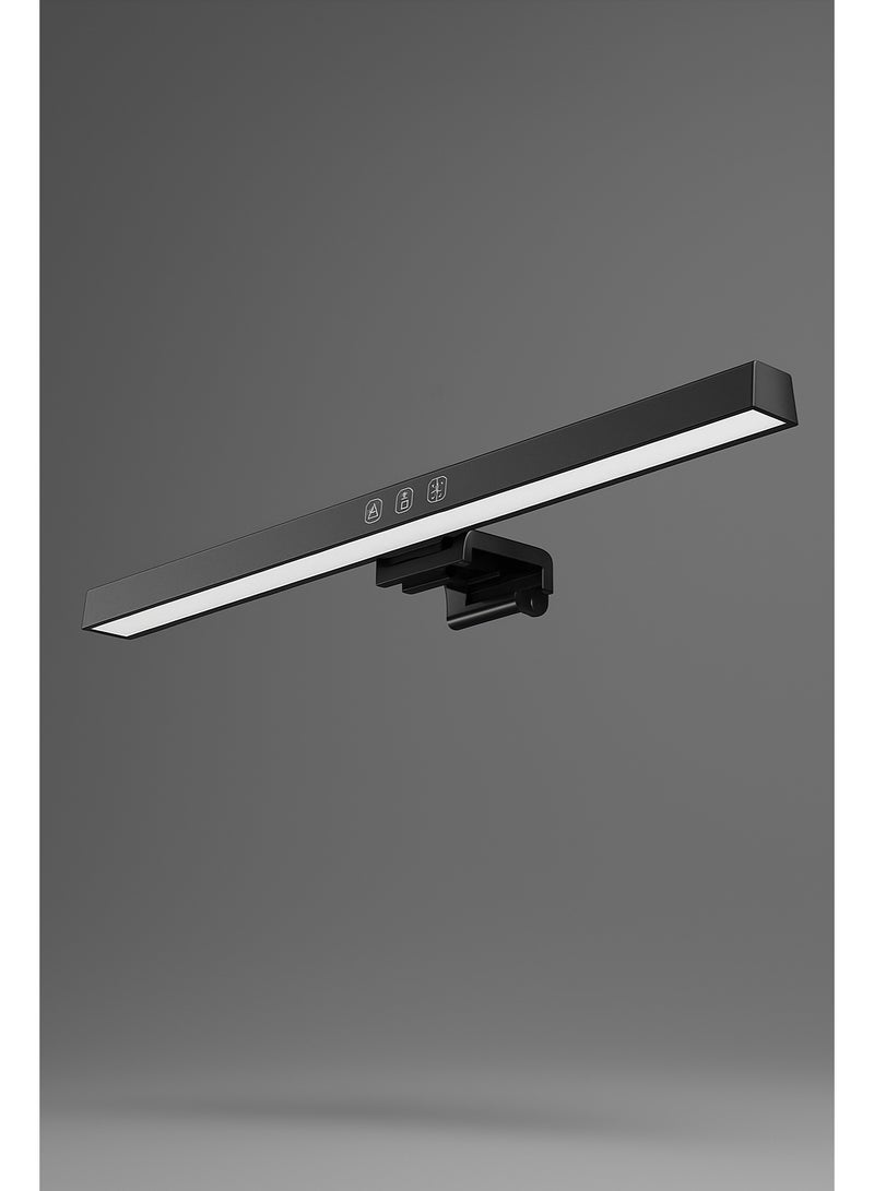 إضاءة LED لشاشة الكمبيوتر واللاب توب بطول 30 سم، بار إضاءة عملي بيتثبت فوق الشاشة وبيوفرلك إضاءة مريحة ومركّزة من غير ما تعمل انعكاس على الشاشة. الإضاءة قابلة لتغيير اللون ودرجة السطوع حسب احتياجك، وبتشتغل بسهولة عن طريق USB من غير أي توصيلات معقدة. - Image 3