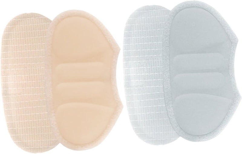 2 Pairs Breathable Anti-wear Heel Cushions Comfortable Shoe Heel Grips with Cushioning for Men Women Prevent Blisters Protect Feet from Rubbing Suitable for Sneakers Leather Shoes - Image 1