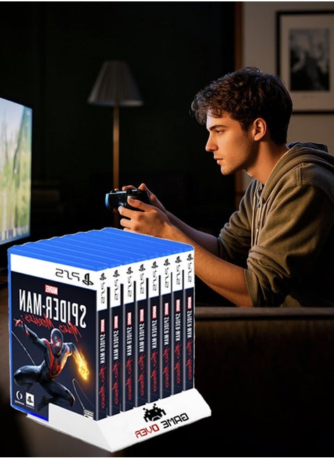 حامل بطاقات الأقراص المضغوطة لحامل الأقراص المضغوطة للألعاب يحمل أقراص PS4/5 XBOX (يحمل 8 أقراص)