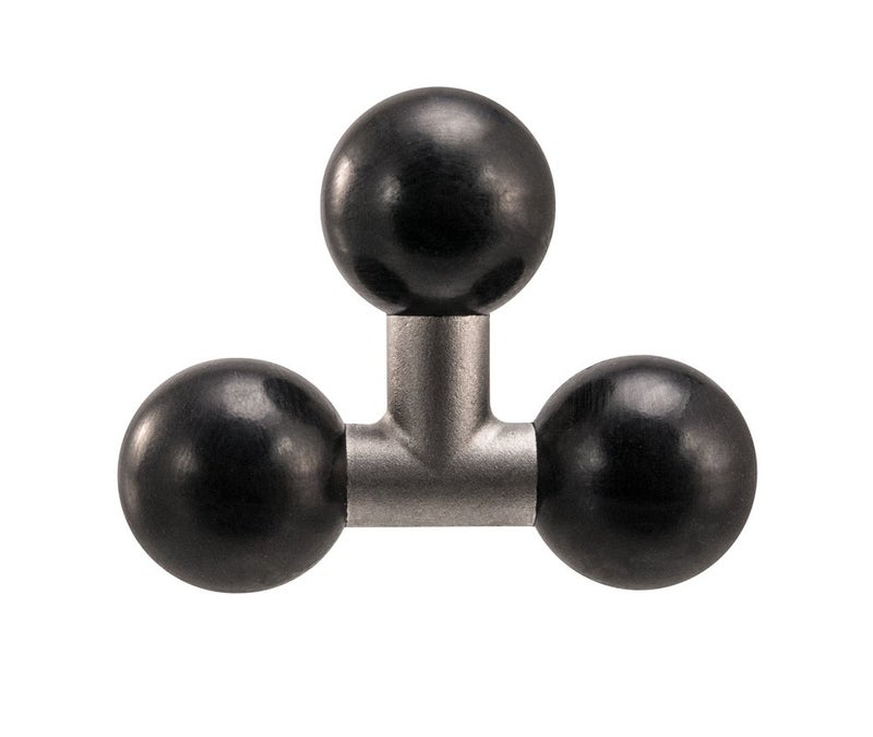 ARKON Mounts Triple 25mm 1 Ball Adapter Connects 25mm Shafts Mounts and Pedestals Allows Full Mount Customization IndustrialStrength Aluminum Shaft Durable and LongLasting APT325MM - Image 2
