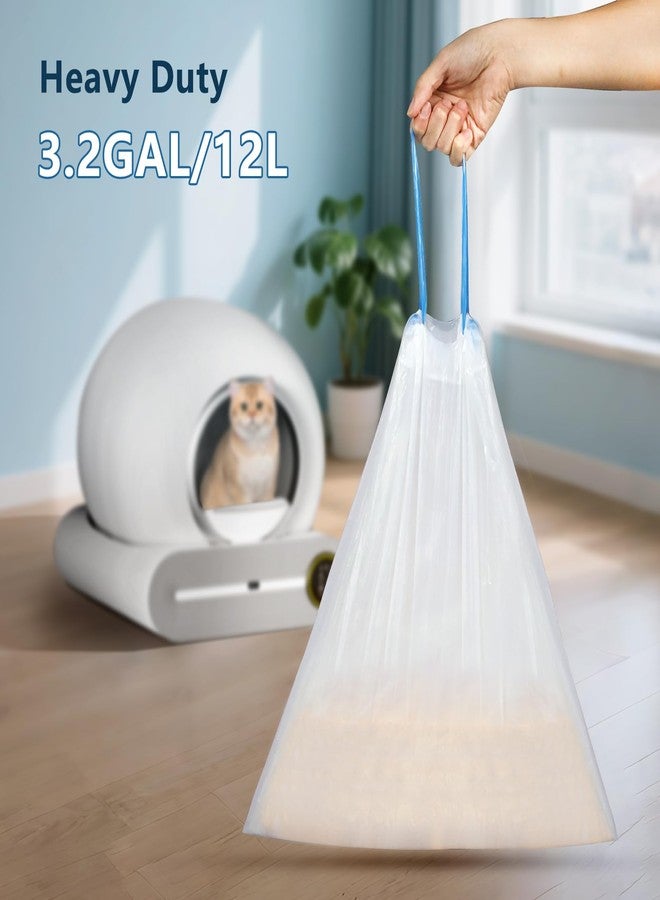 JYNSROU 120 Count Cat Litter Box Liners Bags for MeoWant MW-SC01 / MW-SC02, Extra-Thick Cat Waste Bags for Self-Cleaning Litter Box, Drawstring Self Cleaning Trash Bags -17.7" x 19.68" - Image 3
