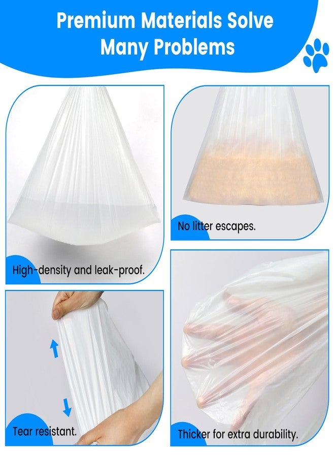 JYNSROU 120 Count Cat Litter Box Liners Bags for MeoWant MW-SC01 / MW-SC02, Extra-Thick Cat Waste Bags for Self-Cleaning Litter Box, Drawstring Self Cleaning Trash Bags -17.7" x 19.68" - Image 5