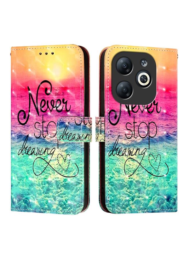 Zaboon Case For Infinix Smart 8 3D Painting Horizontal Flip Leather Phone Case - Image 2