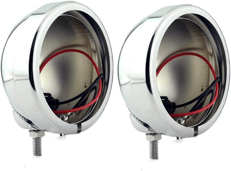 Boldness 2PCS 4.5 Inch Fog Light Housing Bracket for Harley Davidson - Image 1