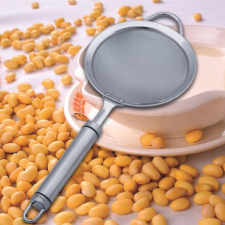 304 stainless steel fence colander filter screen kitchen gadgets juice soybean milk filter hot pot filter screen 10cm 10.5cm diameter 