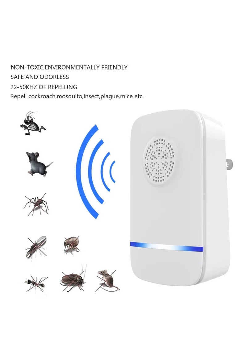 Pest Ultrasonic Pest Repeller, Powerful Mouse Repellent plug in Pest Control - Ideal for Mice, Rats, Mosquitoes, Cockroach, Moths, Ants - Image 1