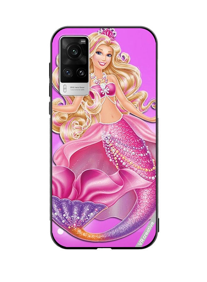 VR CREATIVE Protective Case Cover For Vivo X60 Pro Mermaid Barbie Design Multicolour - Image 1