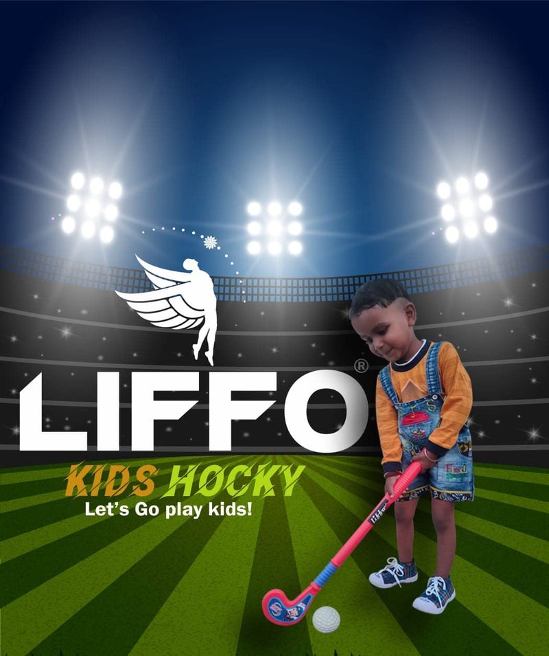 Liffo Kids Hockey Set for Kids 3 Hockey Sticks 3 Ball (3-6Year) Set of 3 - Image 2