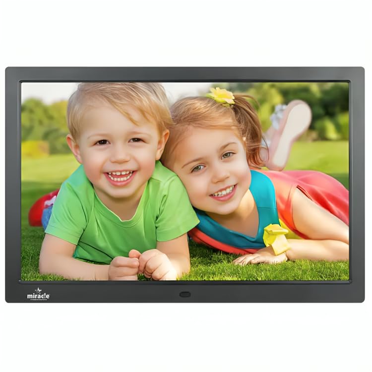 Miracle Digital 17" HD Digital Photo Frame with 1280x800 Display, 8GB Storage, 2GB RAM, Slideshow, Video & Music Playback, Calendar, SD/USB/Mini HDMI Support - Image 1