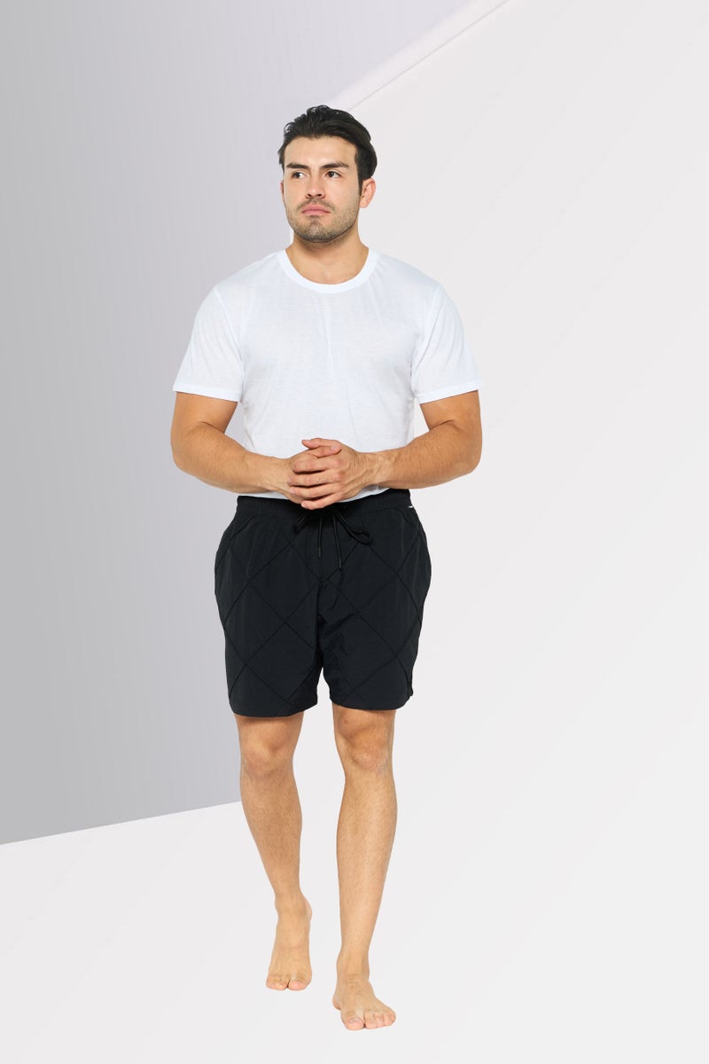 DKNY Men Brand Logo Board Short, Black  - Image 2