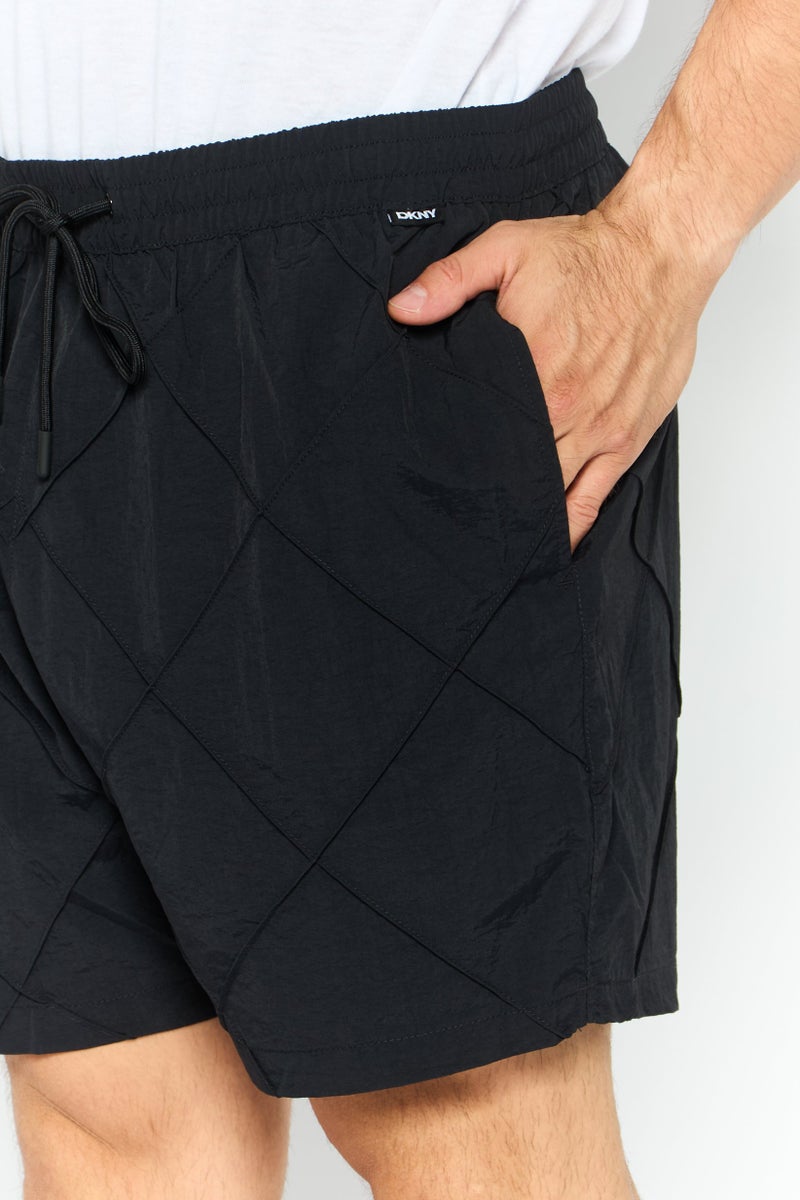 DKNY Men Brand Logo Board Short, Black  - Image 3