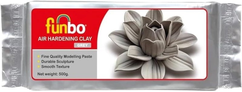 Funbo Air Hardening Clay 500g - Grey