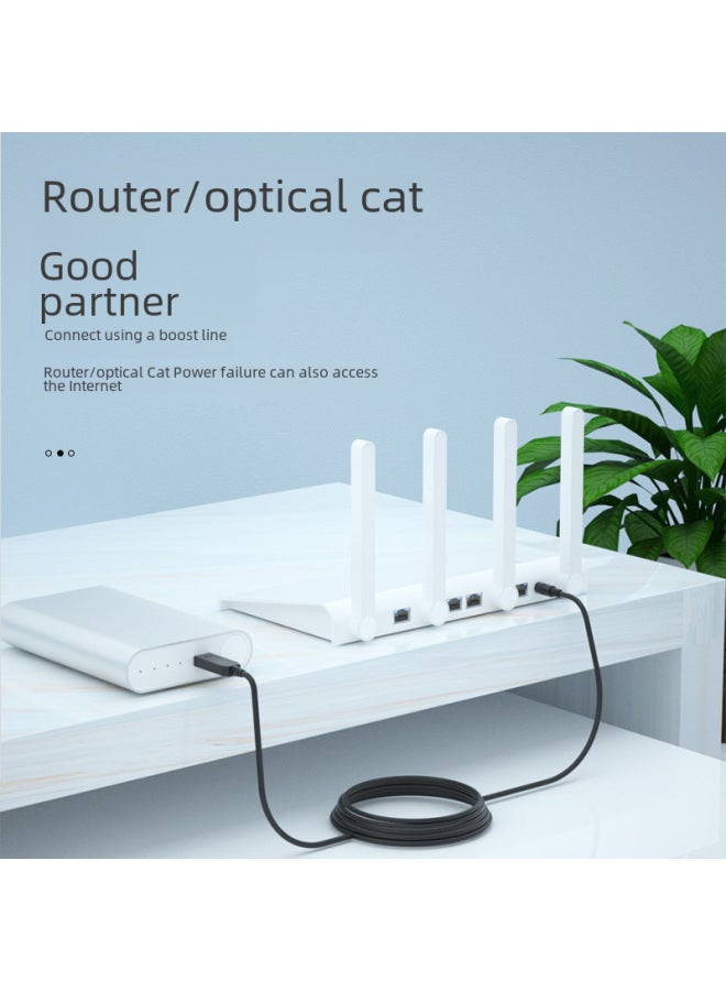 Usb Boost Line Power Cord 6V9V10V12V Router Optical Cat Smart Device Fluorescent Board Power Supply Cable-Color:12v 4.0*1.7 Elbow - Image 2