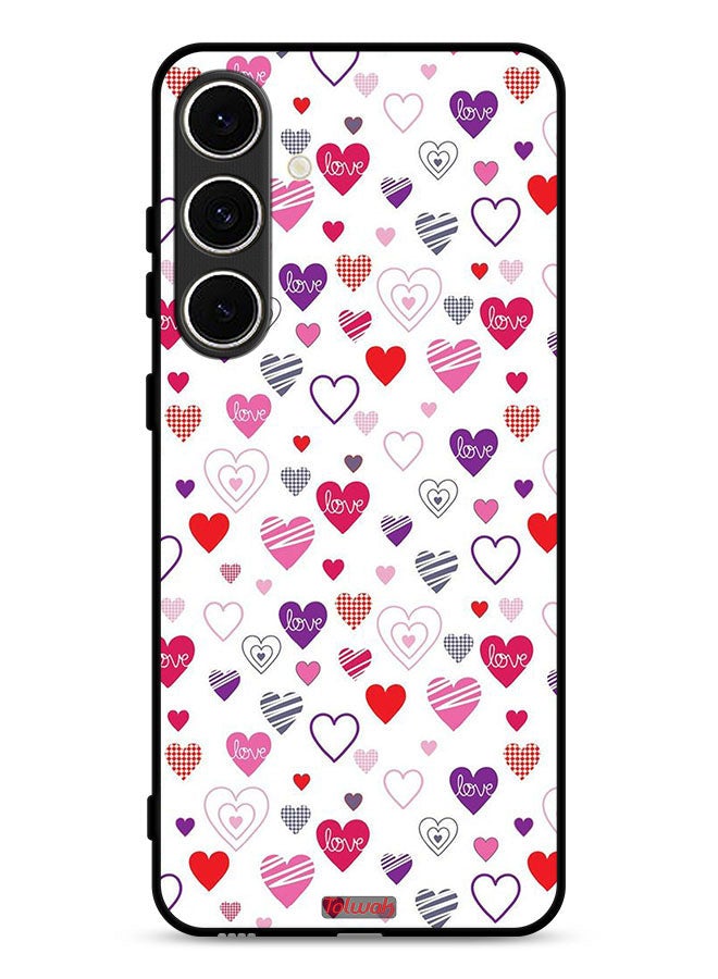Tolwak Samsung Galaxy A56 5G Protective Case Cover Hearts Doodle - Image 1
