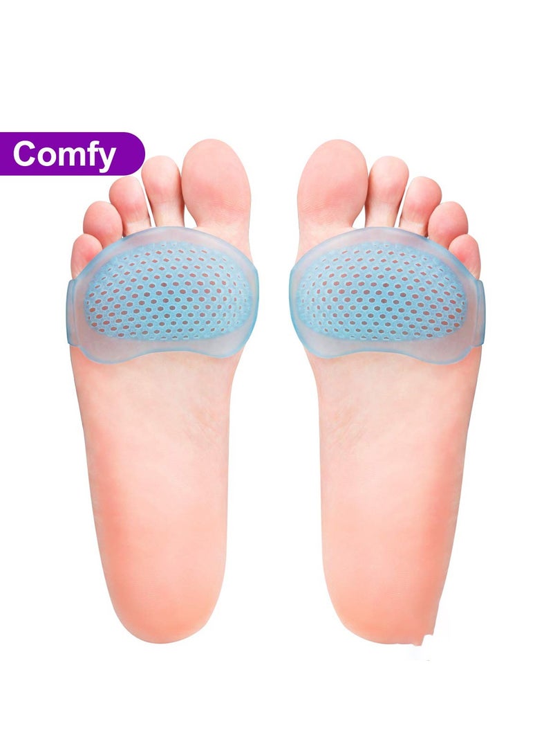 Soft Gel Ball of Foot Cushions and Metatarsal Pads for Morton's Neuroma and Callus Relief - 2 Pairs for Effective Metatarsal Foot Pain Relief. - Image 4