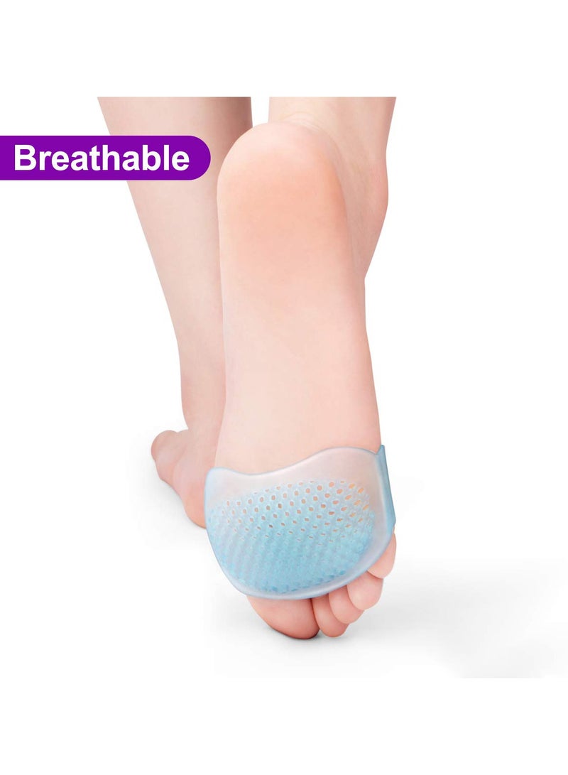 Soft Gel Ball of Foot Cushions and Metatarsal Pads for Morton's Neuroma and Callus Relief - 2 Pairs for Effective Metatarsal Foot Pain Relief. - Image 3