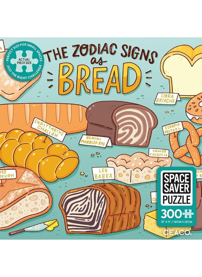 Ceaco Ceaco - Space Saver - Bread Zodiac - 300 Piece Jigsaw Puzzle  - Image 3