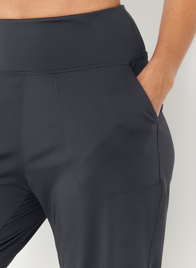 trendyol Anthracite Diver/Scuba Fabric Comfortable Cut Knitted Sports Sweatpants THMSS24EA00001 - Image 4