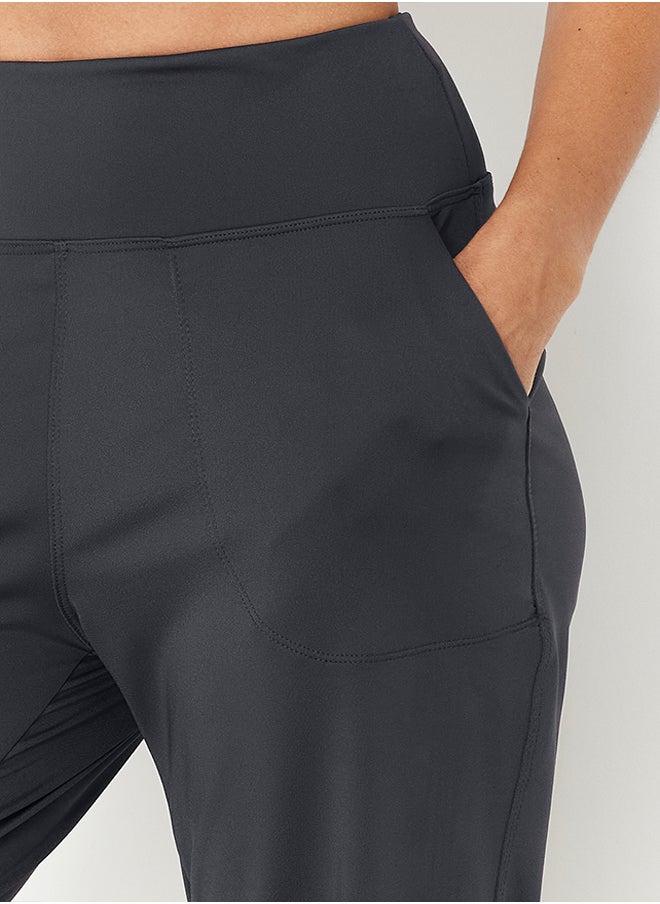 trendyol Anthracite Diver/Scuba Fabric Comfortable Cut Knitted Sports Sweatpants THMSS24EA00001  - Image 4
