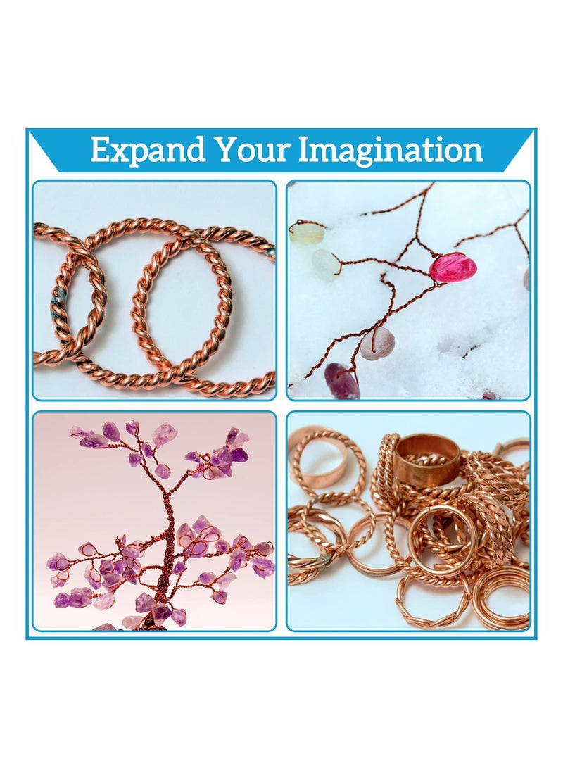 KASTWAVE Jewelry Making Tools, Includes 2 Pcs Winding Copper Wire Tool and 1 Jewelry Wire Cutter Plier, Jewelry Making Wire Wrapping Tool for Hand-Making Jewelry Wire Double Ended Twist Braid Pin Vise - Image 4