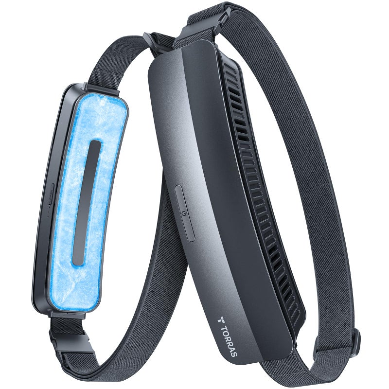 TORRAS 2026 Top Portable Waist Fan COOLiFY Zone 3 UltraLight Personal Wearable Belt Fan 26fts Strongest Wind for Full Body CoolingNo1 Cooling Area Cool Tech Rechargeable for OutdoorJobsite