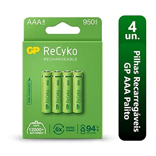 GP NiMH Battery AAA/LR03 1.2v 1000mAh Pack 4 [GP-NIMH-AAA-02] - Image 1