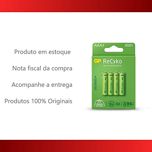 GP NiMH Battery AAA/LR03 1.2v 1000mAh Pack 4 [GP-NIMH-AAA-02] - Image 4