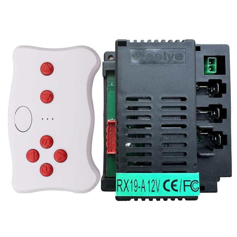 weelye RX19A 12V FCC CE FourSided Socket Kids Powered Ride on car 24G Bluetooth Remote Control and Receiver Accessories for Children Electric Ride On Car Replacement Parts - Image 4